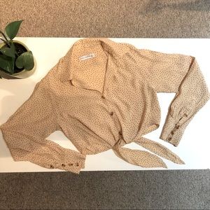 Faithfull The Brand button-down tie shirt blouse